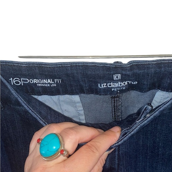 Liz Claiborne Classic Blue Trouser Plus Size 16 Jeans - Picture 4 of 10